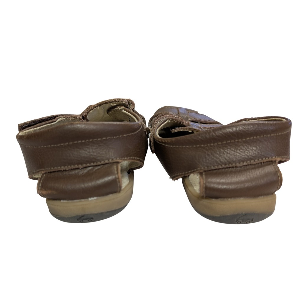 See Kai Run Jude IV Brown Fisherman Sandals Leather Flexible Toddler Size 12 - Picture 6 of 11